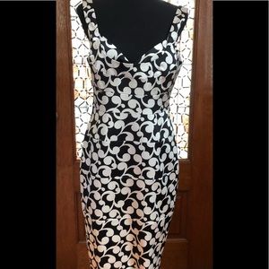 Off White and Black Sexy Elegant Dress